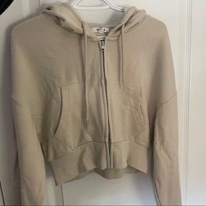 Garage cropped zip-up